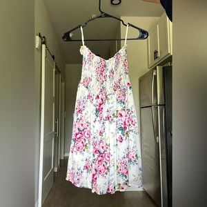 Forever 21 Strapless Floral Dress
